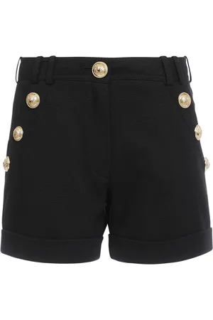 Balmain Shorts, Dame, Sort, S, Bomuld, Bomuldsshort med lav talje
