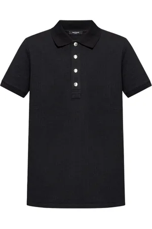 Balmain Top, Herre, Sort, XL, Bomuld, Poloshirt