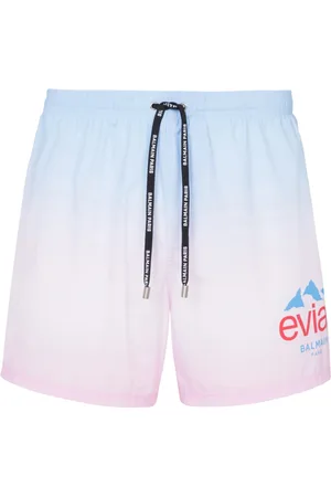 Balmain Badetøj, Herre, Flerfarvet, S, Polyester, x Evian - Gradient badeshorts