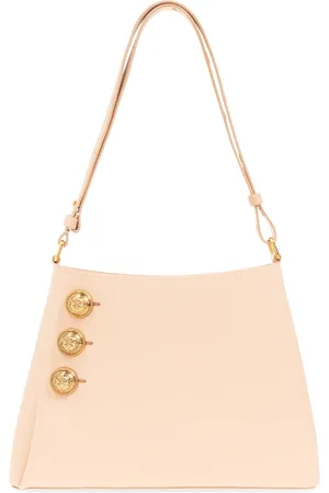 Balmain Taske, Dame, Lyserød, ONE SIZE, Uld, Emblème Håndtaske