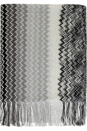 Missoni Tilbehør, Dame, Flerfarvet, ONE SIZE, Polyester, Zig Zag Frynset Tørklæde med Lurex