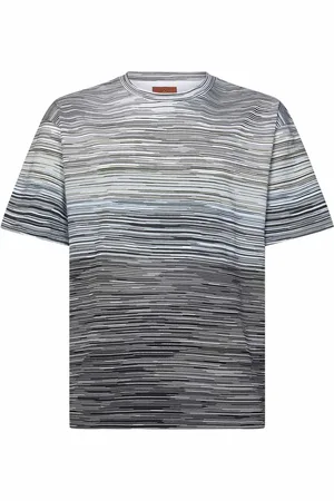 Missoni Top, Herre, Grå, XS, Bomuld, Grå T-shirt med præget logo