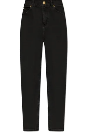 Balmain Jeans, Dame, Sort, M, Uld, Tapered Leg Jeans