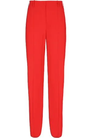 Balmain Bukser, Dame, Rød, 2XS, Elegante Bukser