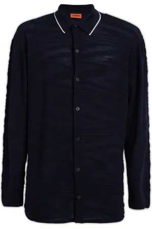 Missoni Skjorte, Herre, Sort, L, Afslappet skjorte