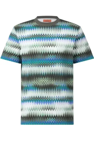 Missoni Top, Herre, Flerfarvet, S, Uld, Zigzag T-shirt til afslappede outfits
