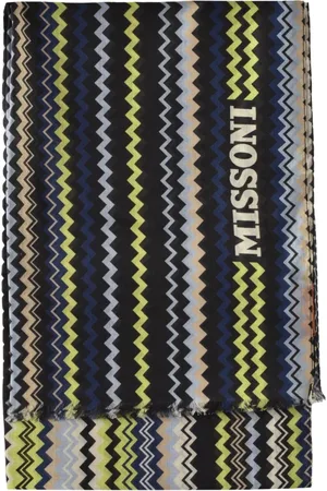 Missoni Tilbehør, Dame, Flerfarvet, ONE SIZE, Uld, Silke Uld Blandet Tørklæde