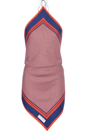 Balmain Top, Dame, Flerfarvet, 2XS, Monogrammed Backless Scarf Top