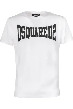 Dsquared2 Top, Herre, Hvid, S, Uld, Italiensk Fremstillede Stilfulde T-shirts