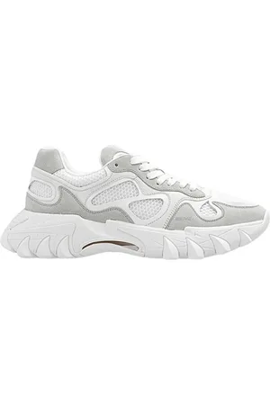 Balmain Sko, Herre, Hvid, 43 EU, Læder, Basket B-East Læder Sneakers