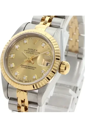Rolex Pre-owned, Dame, Gul, ONE SIZE, Tyl, Pre-owned Rustfrit stal watches