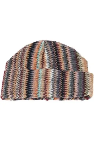 Missoni Tilbehør, Dame, Flerfarvet, ONE SIZE, Geometrisk Fantasi Hat i Lyse Farver