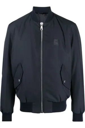 Balmain Jakke, Herre, Blå, XL, Uld, Blå Parka Jakke til Mænd