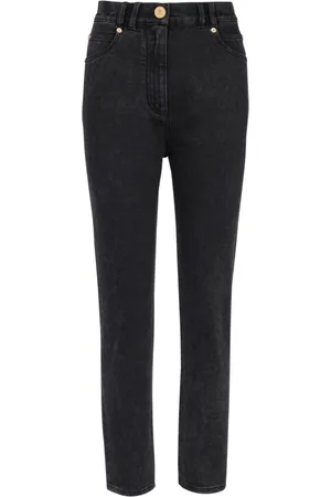 Balmain Jeans, Dame, Sort, M, Denim, Slim-fit denim jeans