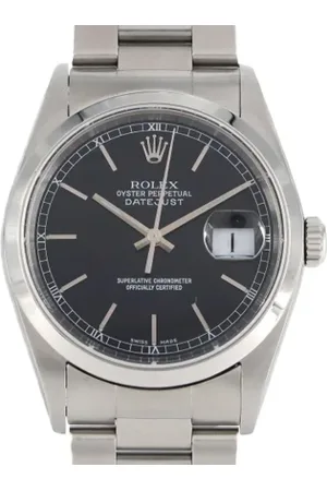 Rolex Pre-owned, Herre, Sort, ONE SIZE, Pre-owned Rustfrit stal watches
