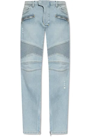 Balmain Jeans, Herre, Blå, W30, Bomuld, Jeans med logo