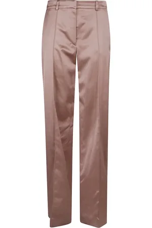 Balmain Bukser, Dame, Lyserød, L, Elegant Lilla Kvinders Dragt