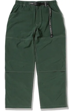 Gramicci Bukser, Herre, Grøn, S, Nylon, Grøn Dobbelt Knæ Nylon Bukser