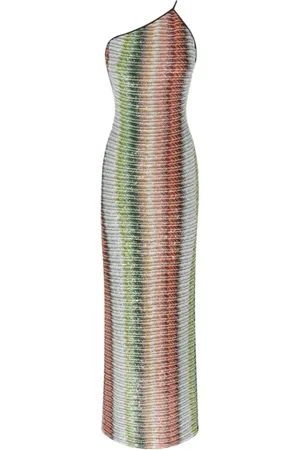 Missoni Kjole, Dame, Flerfarvet, S, Lang kjole med Caperdoni-stil