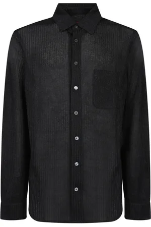 Missoni Skjorte, Herre, Sort, S, Sort Lurex Skjorte med Klassisk Krave