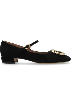 Salvatore Ferragamo Sko, Dame, Sort, 36 1/2 EU, Uld, Skind hælede sko
