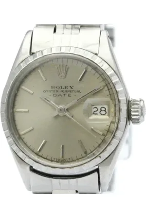 Rolex Pre-owned, Dame, Grå, ONE SIZE, Pre-owned Rustfrit stal watches
