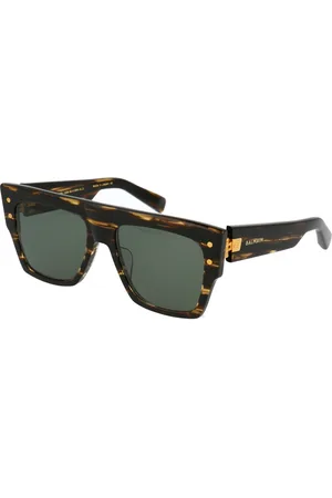 Balmain Tilbehør, Dame, Brun, 56 MM, Uld, Stilfulde solbriller til solrige dage