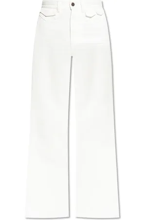 Chloé Jeans, Dame, Hvid, 2XS, Bomuld, Jeans med udsvingede ben