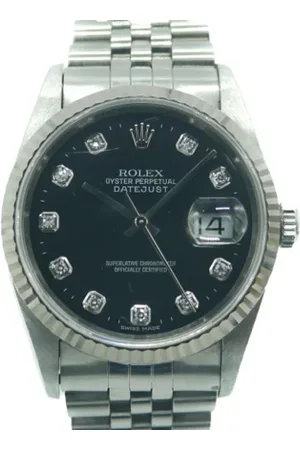 Rolex Pre-owned, Herre, Sort, ONE SIZE, Pre-owned Rustfrit stal watches