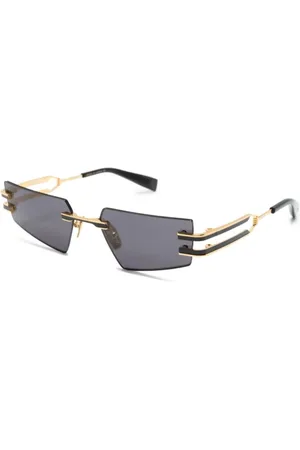 Balmain Tilbehør, unisex, Gul, 54 MM, Uld, Stilfulde solbriller med tilbehør