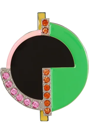 Balmain Tilbehør, Dame, Flerfarvet, ONE SIZE, Art Deco strass broche