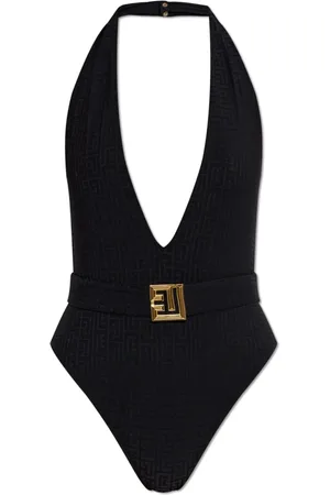 Balmain Badetøj, Dame, Sort, S, Uld, Badedragt