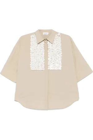 P.A.R.O.S.H. Bluser & Skjorter, Dame, , XS, Bomuld, Stilfuld Bomuldsskjorte