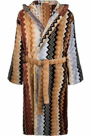 Missoni Nightwear & Lounge, Dame, Flerfarvet, XL, Uld, Hættet badekåbe Multifarvet Mod.18