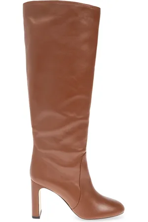 Stuart Weitzman Sko, Dame, Brun, 35 1/2 EU, Læder, Hælede støvler Yuliana
