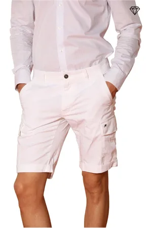 Masons Shorts, Herre, Hvid, 4XL, Bomuld, Slim Fit Cargo Bermuda Shorts