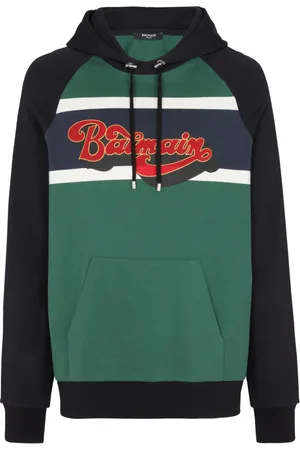 Balmain Sweathshirts & Hoodies, Herre, Flerfarvet, M, Retro 