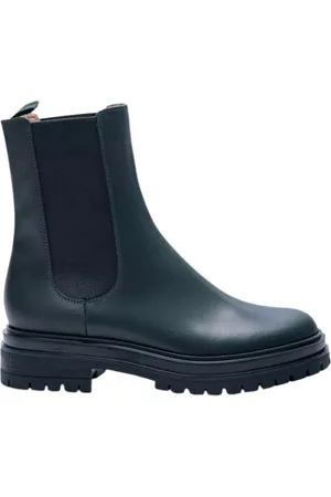 Gianvito Rossi Sko, Dame, Grøn, 37 EU, Læder, Chelsea Støvler