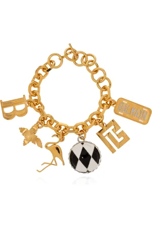 Balmain Tilbehør, Dame, Gul, ONE SIZE, Armbånd med charms