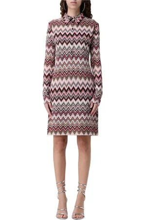 Missoni Kjole, Dame, Flerfarvet, M, Kort Kjole til Kvinder