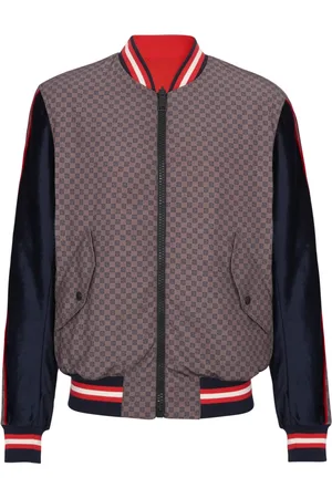 Balmain Jakke, Herre, Flerfarvet, S, Polyester, Mini monogram bomberjakke