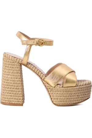Gianvito Rossi Sko, Dame, Gul, 37 1/2 EU, Elegante Sommer Sandaler til Kvinder