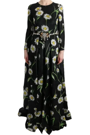 Dolce & Gabbana Kjole, Dame, Flerfarvet, 2XS, Bomuld, Maxi Dresses