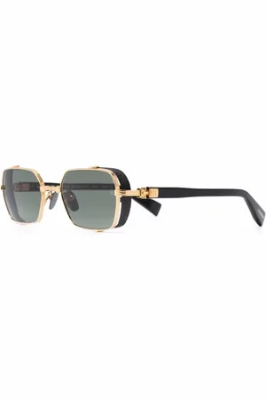 Balmain Tilbehør, Herre, Gul, 52 MM, Uld, Guld Solbriller