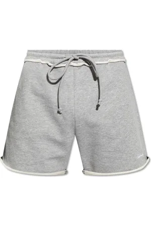 Balmain Shorts, Herre, Grå, 2XL, Bomuld, Shorts med logo