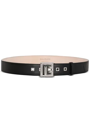 Balmain Tilbehør, Herre, Sort, 100 CM, Læder, Læder PB bælte