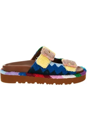Missoni Sko, Dame, Flerfarvet, 39 EU, Bomuld, Multifarvede Sandaler Dobbelt Spænde Design