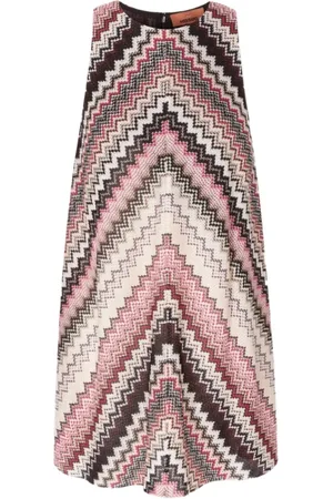 Missoni Kjole, Dame, Flerfarvet, XS, Ærmeløs Kort Kjole Dametøj