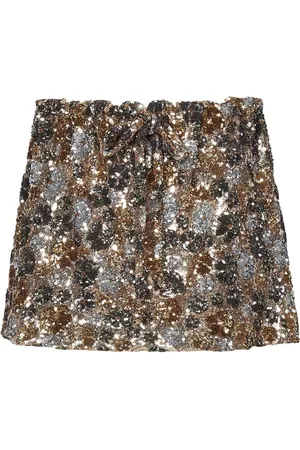 Nº21 Nederdel, Dame, Flerfarvet, XS, Polyester, Blomstret Paillet Strapless Topwear