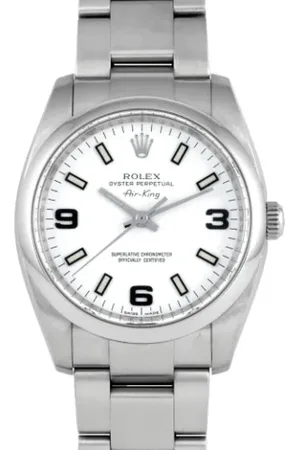 Rolex Pre-owned, Herre, Hvid, ONE SIZE, Pre-owned Rustfrit stal watches
